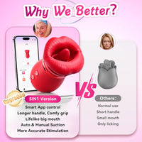 Pleasure Kiss Sensual Arouser 5IN1 Mouth Sucking Vibrator, 360° Tongue Licking (≤45 dB) #Pussy Eating #Girl on Girl #Face Riding