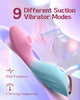 First Insertable Suction Vibrator Dual Stimulation - Adjustable 9 Modes, Compact, Quiet