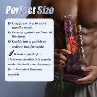 Emperor – 9" Realistic Dildo, Powerful Thrusting & Vibration, Heated for Enhanced Sensation (<50 dB)