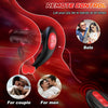 Vibrating & Tapping Dual Motor Prostate Massager with Ergonomic Design Double Cock Rings 6.2 Inch