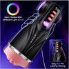 FFM Fantasy Sucking, Vibrating & Edging AI Sync Masturbator with Three Textured Sleeves (Mouth, Vagina, Anal), Rhythmic Light Show