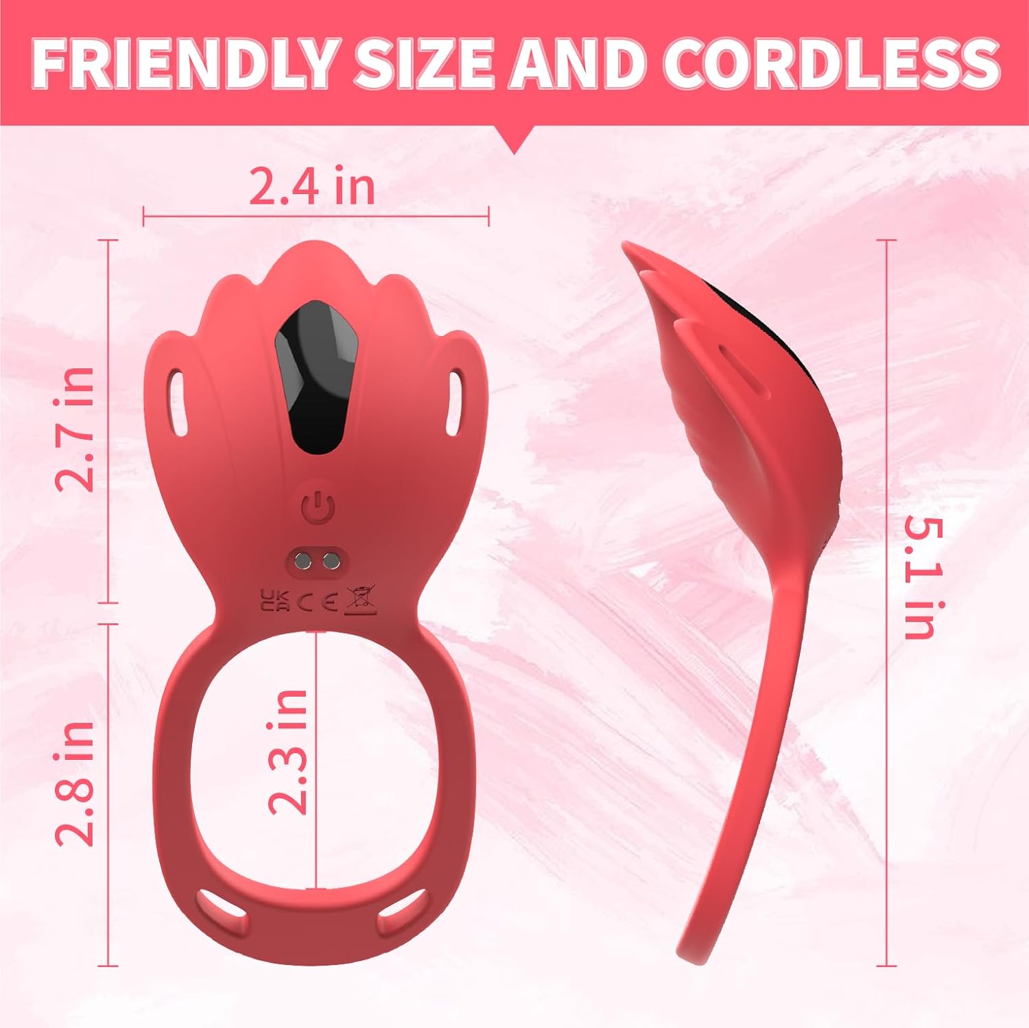 Pleasure Wearable Thong Vibrator – Clit Stimulation, Hands Free, Remote Control, Discreet & Comfortable (<40 dB)