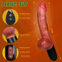 Darling Vibe 9.8" Thrusting Dildo - Soft, Hands Free, Lifelike & Remote Fun in Any Position