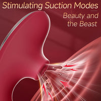 Blend - 3 in 1 Adjustable C-Shape Vibrator, Soft Silicone Clit Sucker & Powerful G-Spot Stimulator