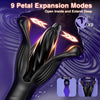 Ultimate Combination of Anal Trainer, Prostate & Cock Ring with 9 Tension Shock Flapping Thrusting Vibrating