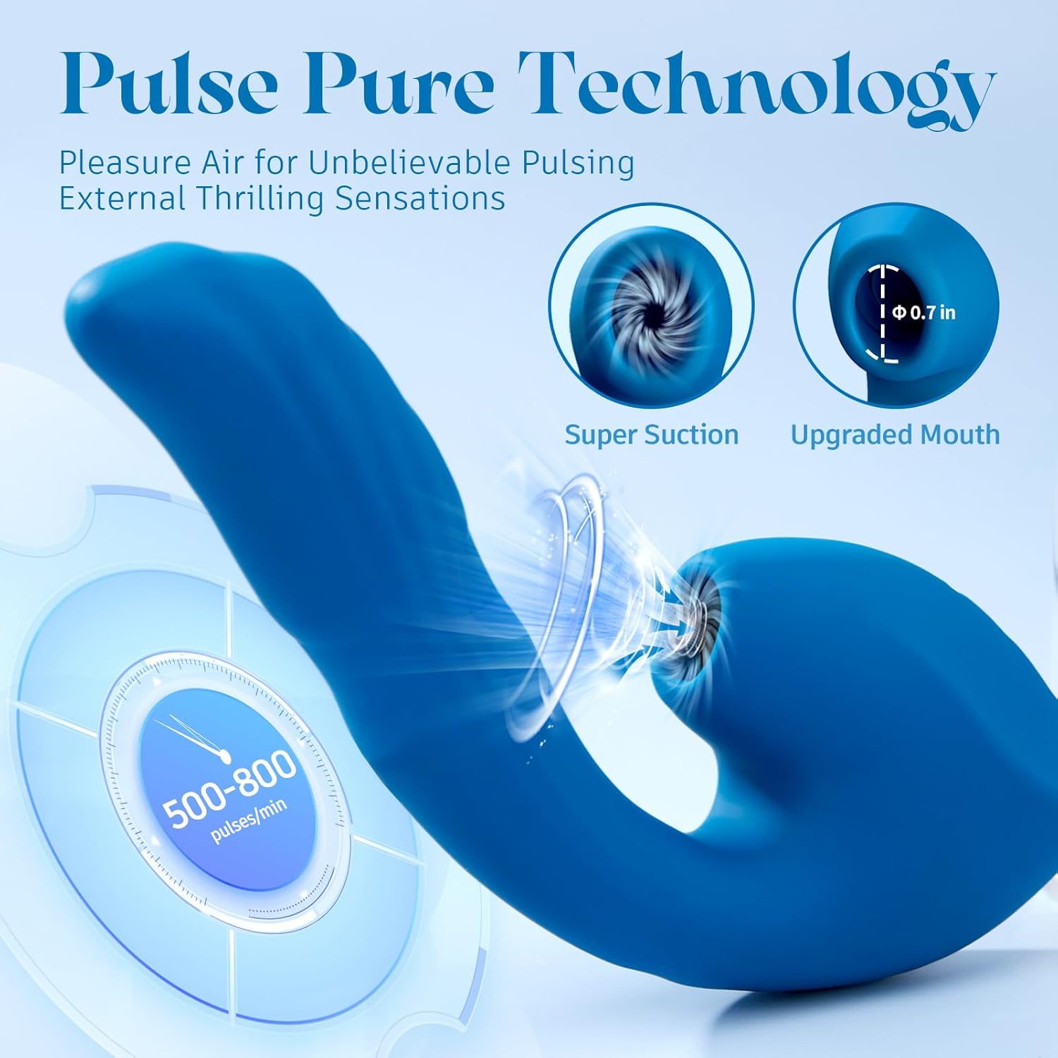 InsideOut G Spot Clitoral Stimulator – 7 Thrusting, 10 Vibration, 10 Suction Modes & Ergonomic
