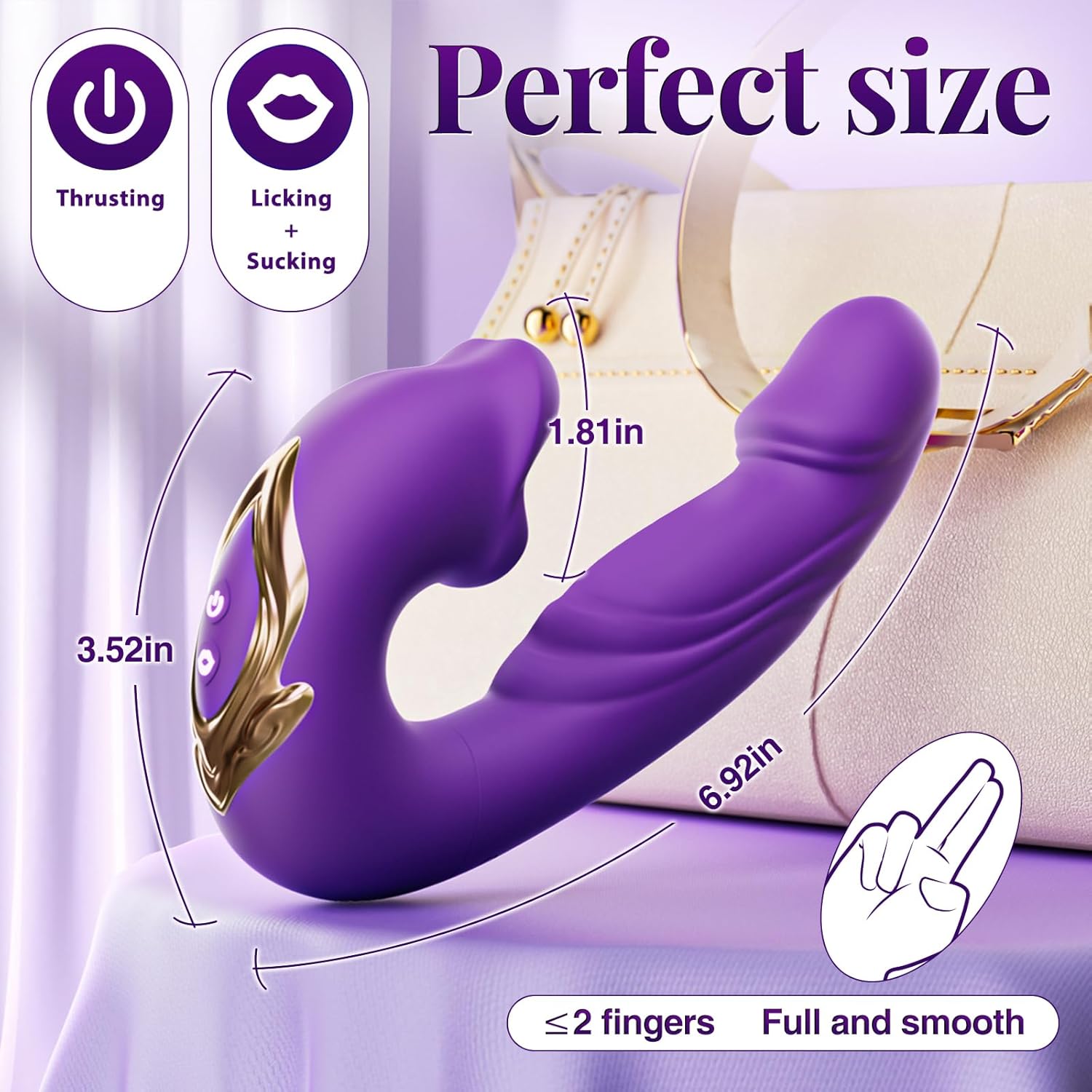 JOI G Spot Vibrator – Clit Licking Tongue, Thrusting & Waterproof with Adjustable Modes (≤40 dB) #POV #Amateur #Girls Finishing The Job
