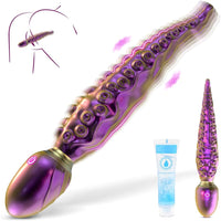 10.6" Tentavibe Flexible Silicone Shaft Vibrating Tentacle Dildo Digital Screen Vibrator