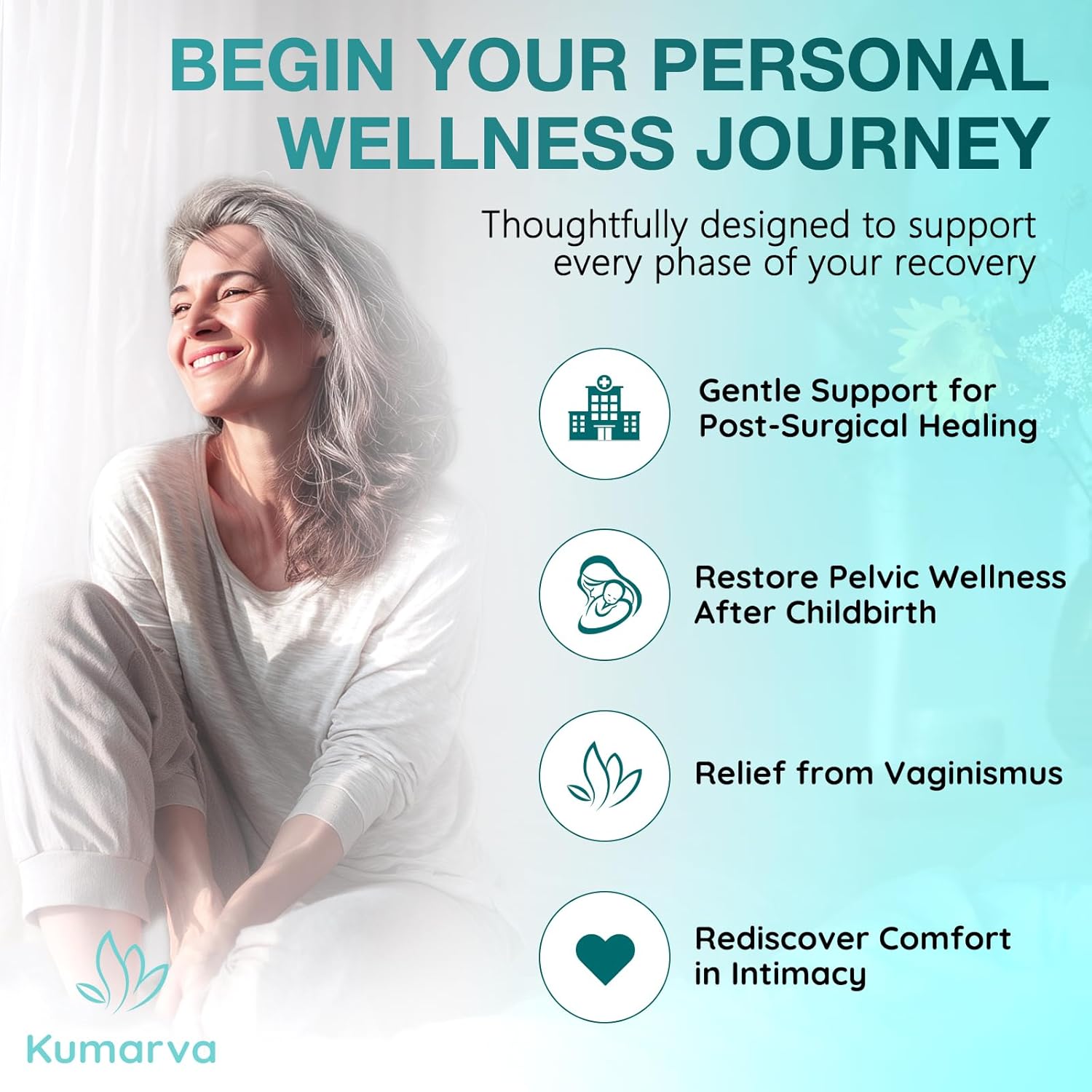 Pillow Soft Dilator - Silicone Pelvic Floor Dilator - 4pcs Set