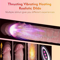 8.7 Inch Thrusting Realistic Dildos G Spot Vibrator (4)