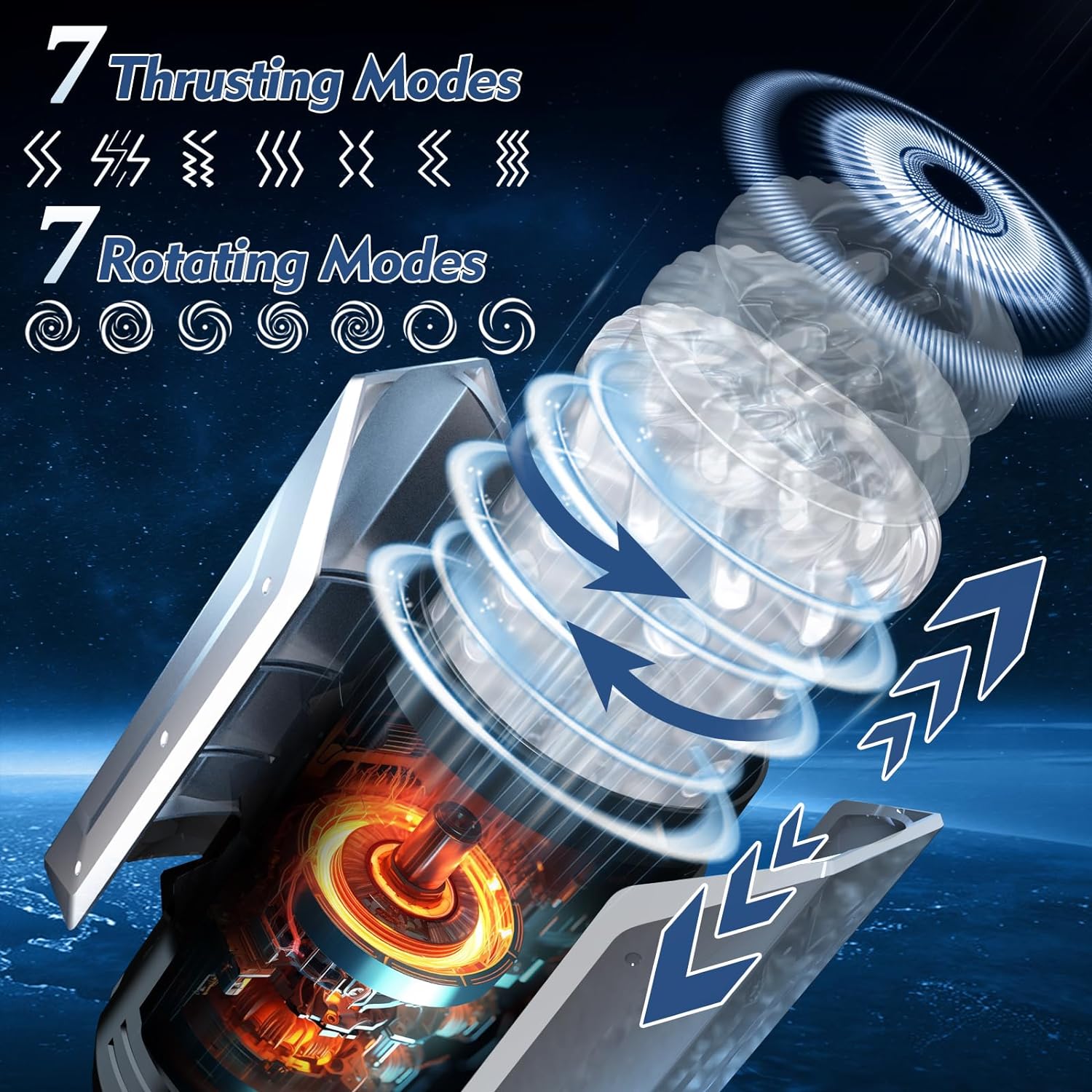 WARRIOR Ultra Quiet Auto Supine Blowjobs Thrusting Gagging Stroker Automatic Deepthroat Male Masturbator (<55dB)