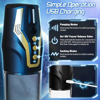 Intelligent Voice Control Penis Vacuum Pump with 4 Training Pressure & 4 Suction Modes #happenis