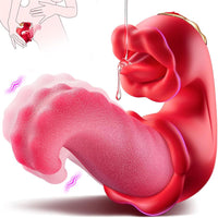 Life-Changing Dual Stimulation Realistic Tongue Vibrator – Premium Texture, Thrusting & Custom Speeds (<60 dB)