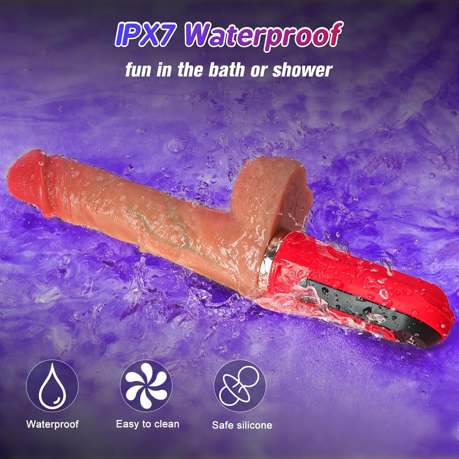 2025 Upgraded 6 in 1 Automatic Thrusting Motion Sex Machine Fast Heating Dildo Vibrator
