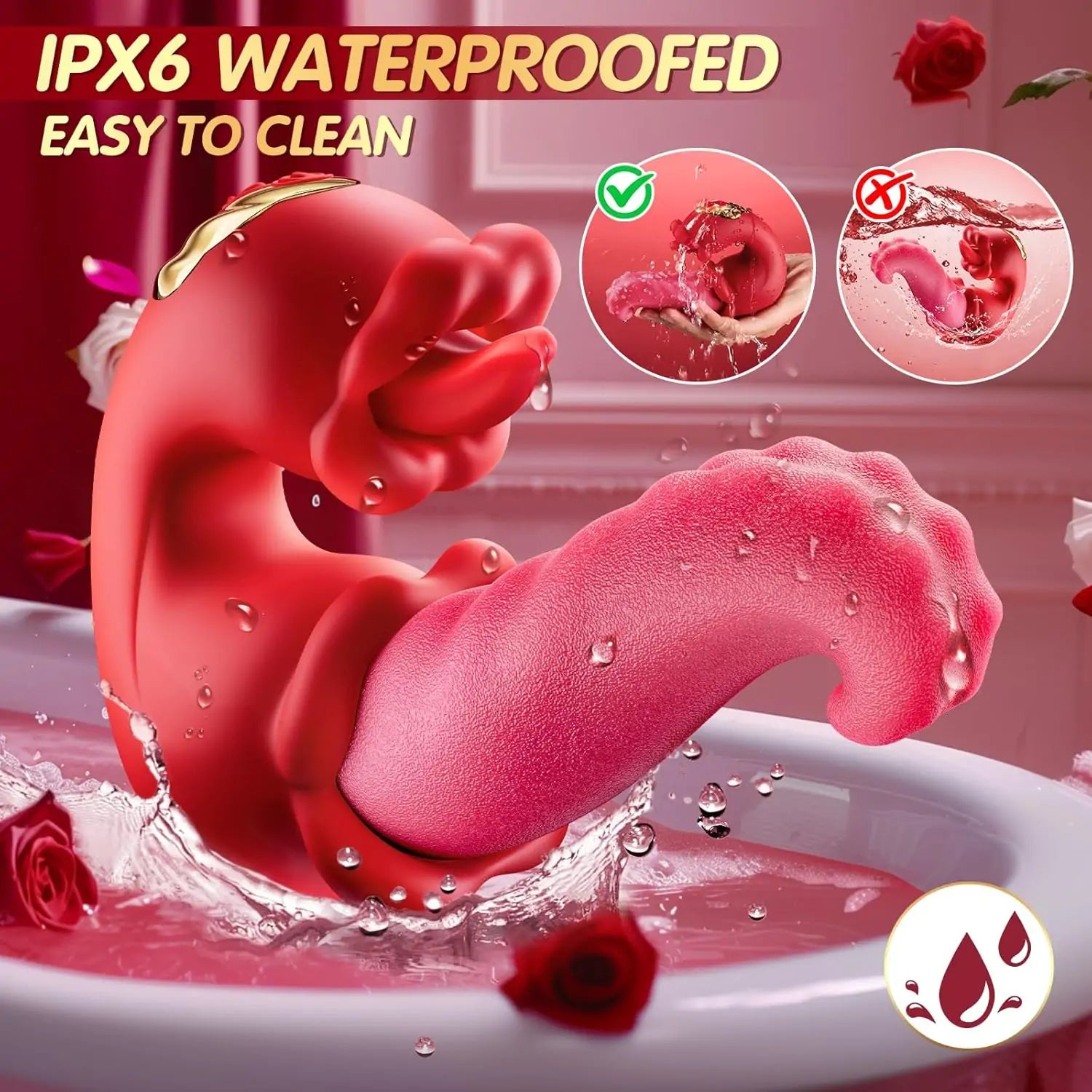 Life-Changing Dual Stimulation Realistic Tongue Vibrator – Premium Texture, Thrusting & Custom Speeds (<60 dB)