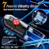 Upgrade 12 in 1 Automatic Cum Lovers Masturbator Hyperspermia Vacuum Pump with LCD Display (<50 dB)