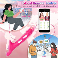 APP Remote Control Strapless Strap-On Wearable Realistic Thrusting Dildo