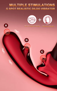 Amara - G Spot Flapping Vibrator with Kissing Function & Licking Tongue #Cunnilingus #Girls Playing #Lesbian