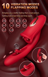 Amara - G Spot Flapping Vibrator with Kissing Function & Licking Tongue #Cunnilingus #Girls Playing #Lesbian