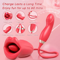 Amara Pro - Soft & Sensual Clitoral Kissing Stimulator with Finger Snapping Egg Vibrator #Fingering #Pussy Licking