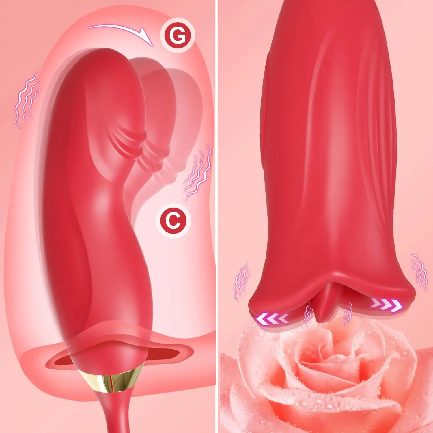 Amara Pro - Soft & Sensual Clitoral Kissing Stimulator with Finger Snapping Egg Vibrator #Fingering #Pussy Licking