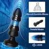 A-Play Bubble Butt Plug Vibrator, Ergonomic Ribbed Design, Remote Control, 5 Vibrating & Thrusting Modes 5.9 Inch (<50 dB)