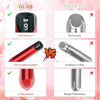 Chaiamo Bullet Vibrator Burgundy Lipstick Vibe with LED Display