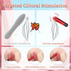 Chaiamo Bullet Vibrator Burgundy Lipstick Vibe with LED Display