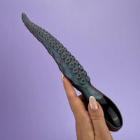 10.6" Tentavibe Flexible Silicone Shaft Vibrating Tentacle Dildo Digital Screen Vibrator