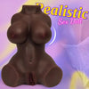 Ebony-Skin 5.9LB Side Fuck Sex Doll Male Masturbator with Perky Boobs Vagina and Tight Anal