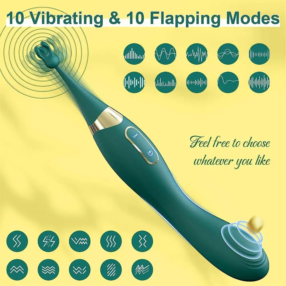 High-Frequency Hitting Dual Vibrator for Quick Orgasm