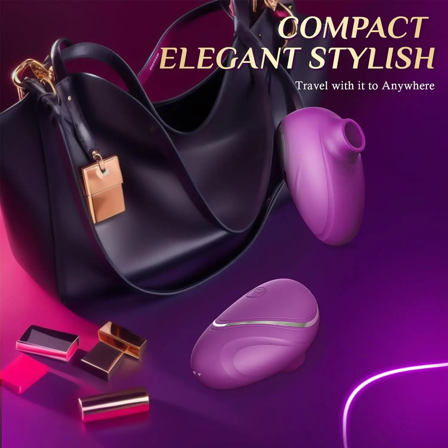 Bellesa Pebble Mini Clitoral Suction Vibrator – Gentle Air-Pulse, 6 Modes & Discreet Design
