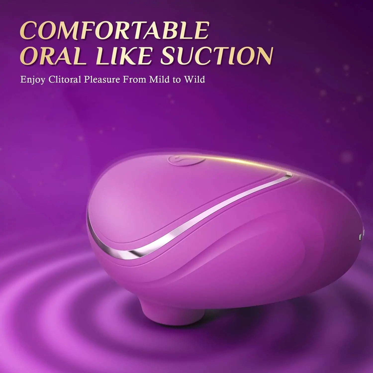 Bellesa Pebble Mini Clitoral Suction Vibrator – Gentle Air-Pulse, 6 Modes & Discreet Design