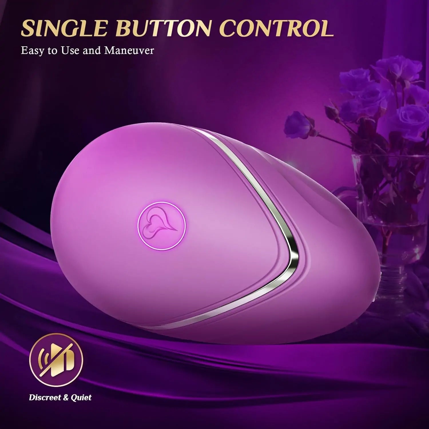 Bellesa Pebble Mini Clitoral Suction Vibrator – Gentle Air-Pulse, 6 Modes & Discreet Design