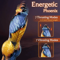 Phoenix - Twisted Unicorn Worship Animal Texture 7 Thrusting Vibrating Big Sucker Monster Dildo 10.23 Inch