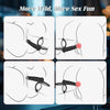Strap On 15° Curved Surface Dildo with Vibrating Cock Ring for Penis Double Penetration
