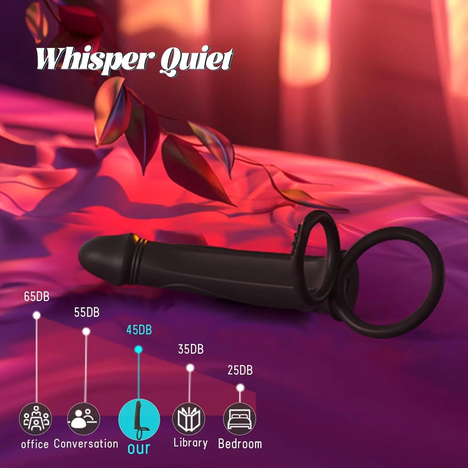 Strap On 15° Curved Surface Dildo with Vibrating Cock Ring for Penis Double Penetration