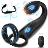 Vibrating Cock Ring Taint Stimulator with Mini Bullet