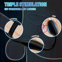Vibrating Cock Ring Taint Stimulator with Mini Bullet