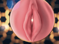 Cock Milking Sexual Stamina Training Unit - Vibrating Handheld Stroker Removable Textured Fleshy Vagina