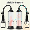 Manual Vacuum Penis Pump with 3 Sleeve Sizes, Ergonomic Grip & Clear Measurement Tube