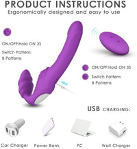 Strapless Strap Dildo Vibrator | Strapless Strap Dildo | Adorime