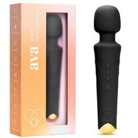 Personal Wand Massager Clit Stimulator Quiet & Small Vibrator - Solo or in Your Lover’s Hands (<45 dB)
