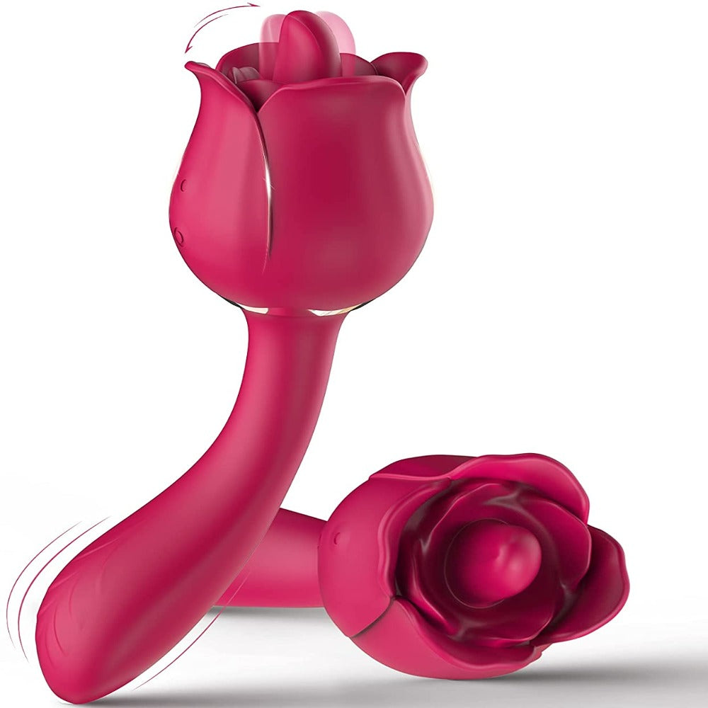 Rose Tongue Licker Vibrator | G Spot Rose Vibrator | Adorime