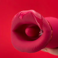 Pleasure Kiss Sensual Arouser 5IN1 Mouth Sucking Vibrator, 10 Tongue Licking, 3 Auto & 1 Manual Sucking #Pussy Eating #Girl on Girl #Face Riding