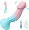 Macaron 7.5” Silicone Realistic 9 Vibrations Dildos with Suction Cup