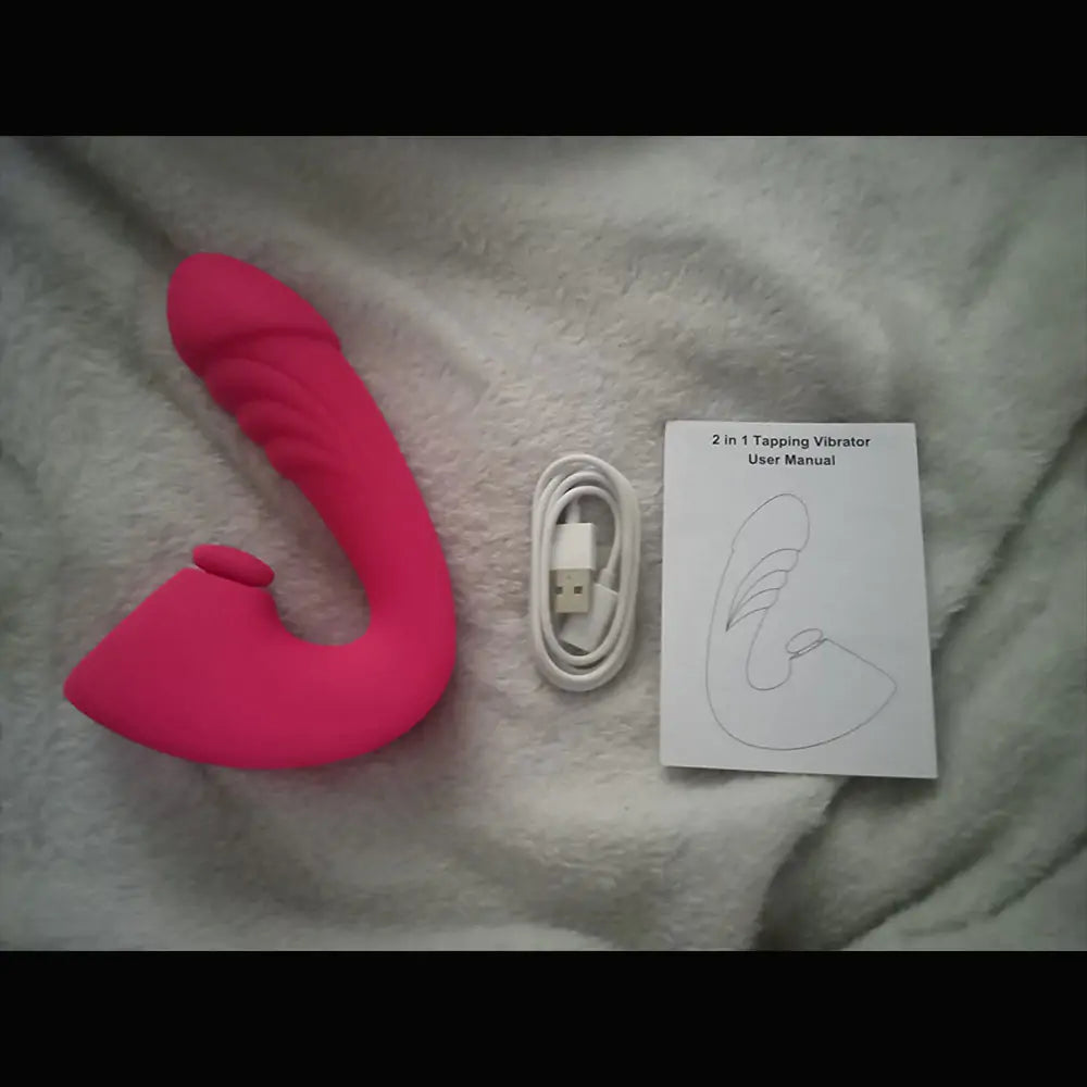 Tapping & Vibrating Dual Stimulation Couple Vibrator