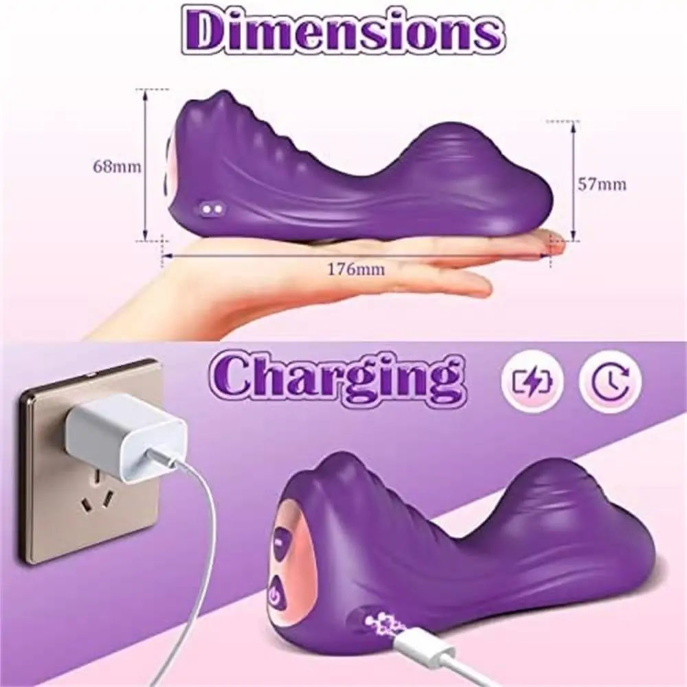 APP Remote Control Curve-Fitting 6.8” Seat Pad Vibrator