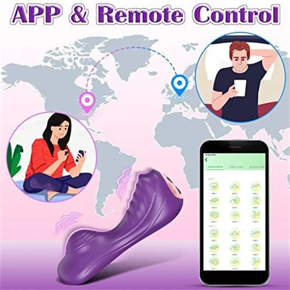 APP Remote Control Curve-Fitting 6.8” Seat Pad Vibrator