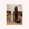 9.5” Black and Red Striped Thick Realistic Vibrating Thrusting Dildo
